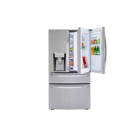 Lg 23 cu. ft. Counter-Depth 4-Door French Door Refrigerator LRMDC2306S